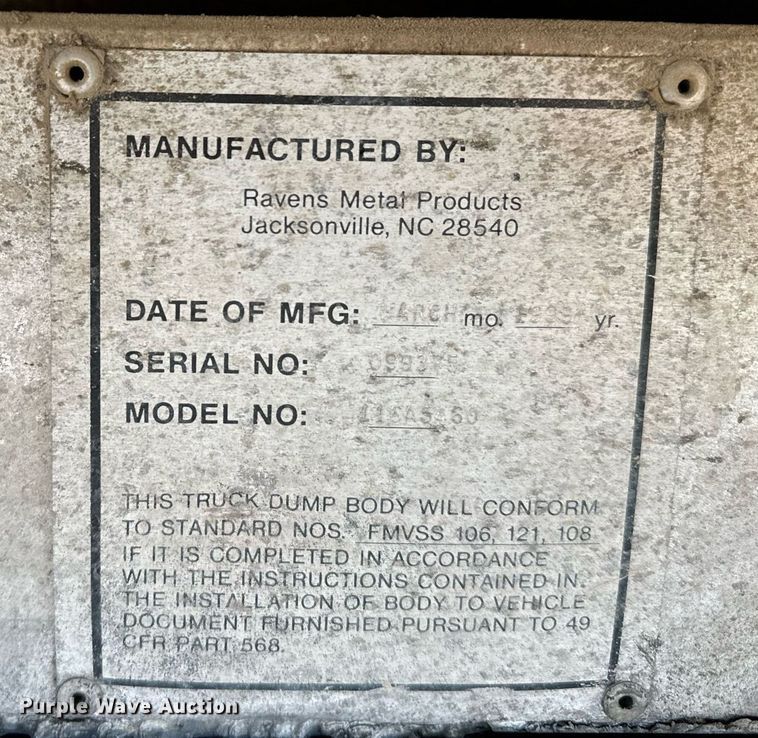 image for item DX3773 1999 Kenworth W900 dump truck