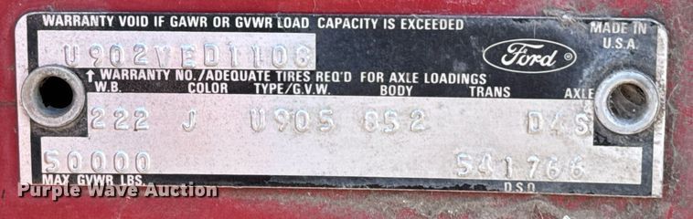 image for item DX3780 1979 Ford U9052 water truck