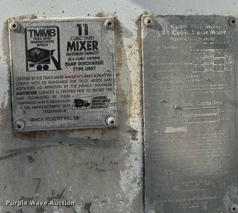 image for item DX3781 1998 Ford Z96 ready mix truck