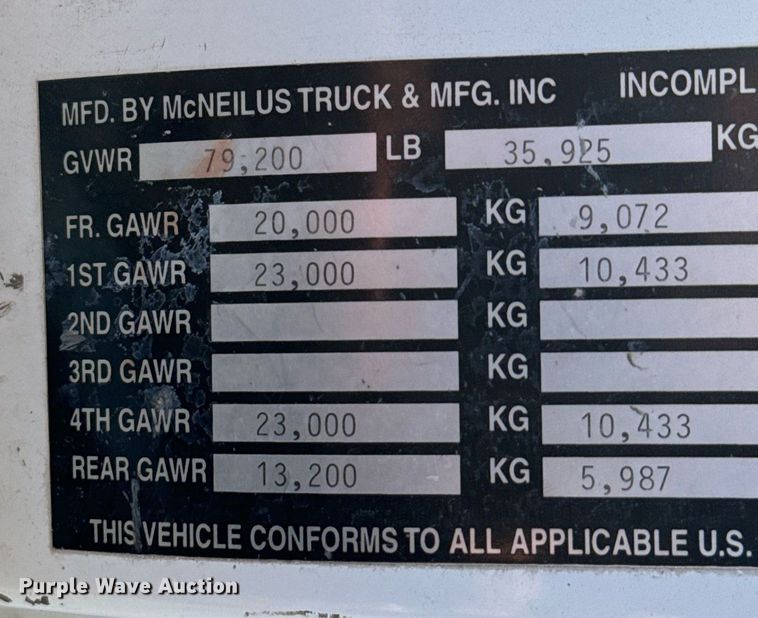 image for item DX3781 1998 Ford Z96 ready mix truck