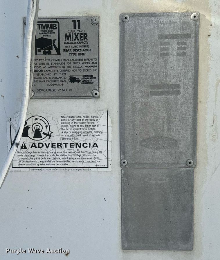 image for item DX3783 1998 Ford Z96 ready mix truck