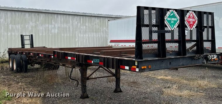 image for item EG6978 1984 Schnure flatbed trailer