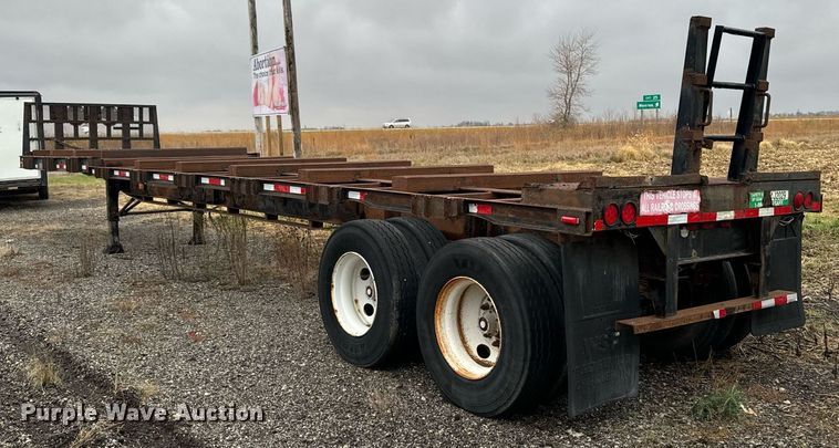 image for item EG6978 1984 Schnure flatbed trailer