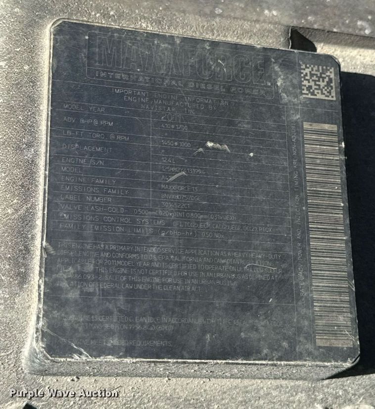 image for item EH7239 2012 International TranStar 8600 semi truck