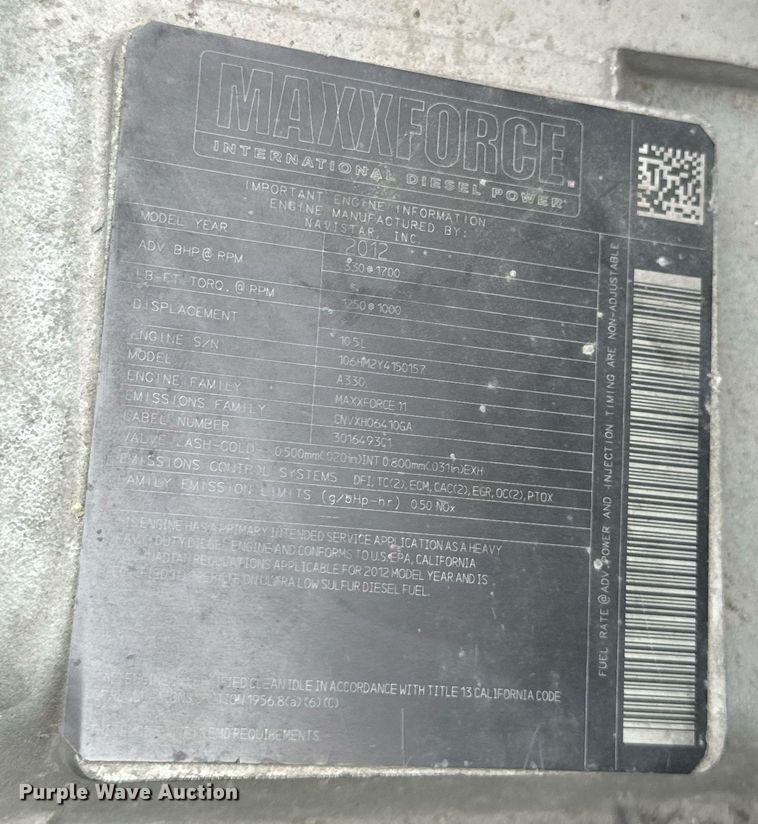 image for item EH7240 2013 International TranStar 8600 semi truck