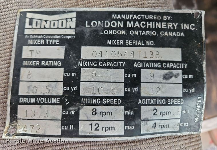 image for item EI8553 2005 Kenworth T800 ready mix truck