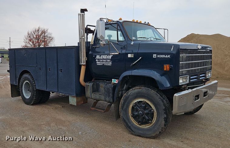 image for item EI8554 1988 Chevrolet Kodiak utility / service truck