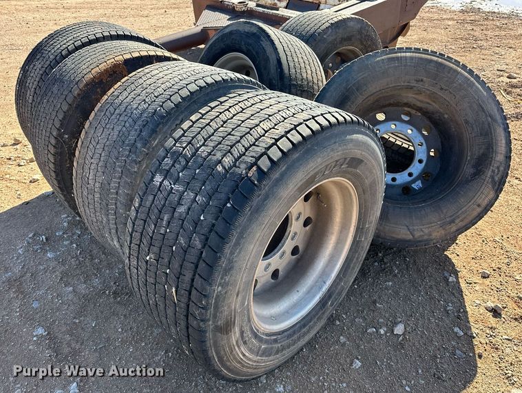 image for item EJ5055 (8) Yokohama 445/50R22.5 tires and wheels