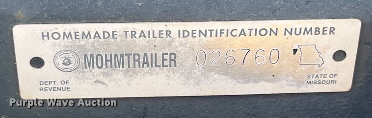 image for item EK8978 2019 Shop built Windmill trailer