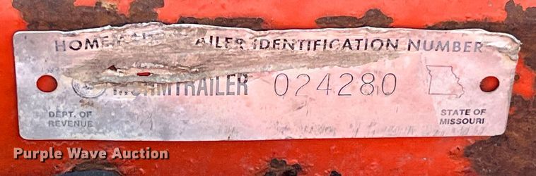 image for item EK8980 2016 Shop built Windmill trailer