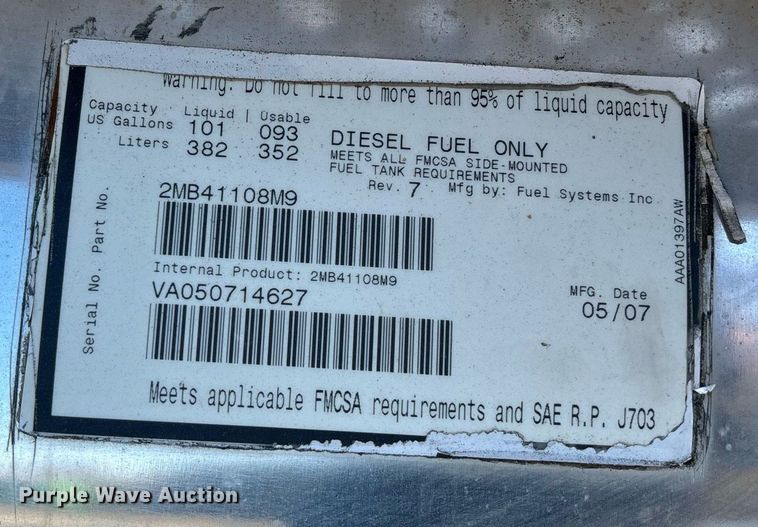 image for item EL8998 2008 Mack CHU613 semi truck