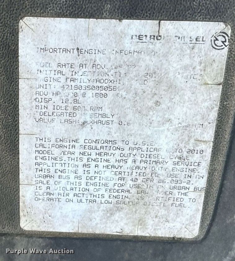 image for item EM0001 2011 Freightliner Cascadia 125 semi truck