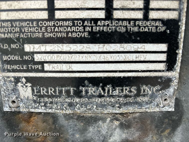 image for item EM0003 2018 Merritt livestock trailer