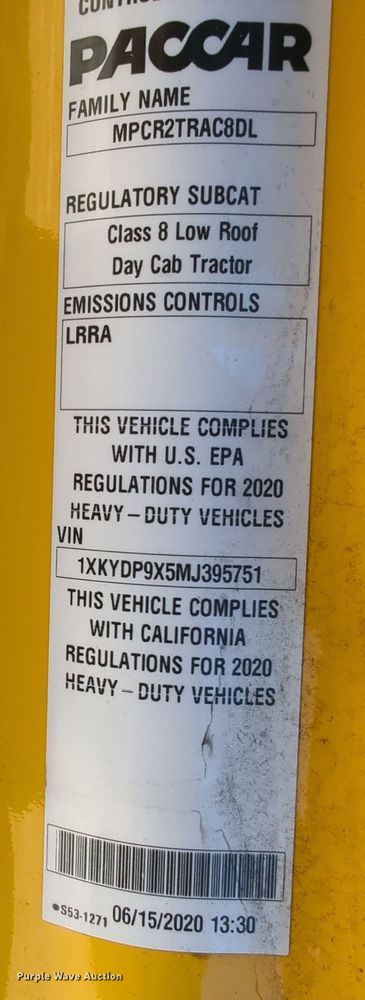 image for item EQ2451 2021 Kenworth T680 semi truck