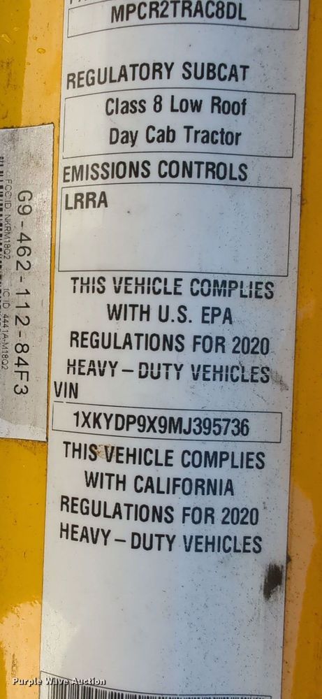 image for item EQ2466 2021 Kenworth T680 semi truck