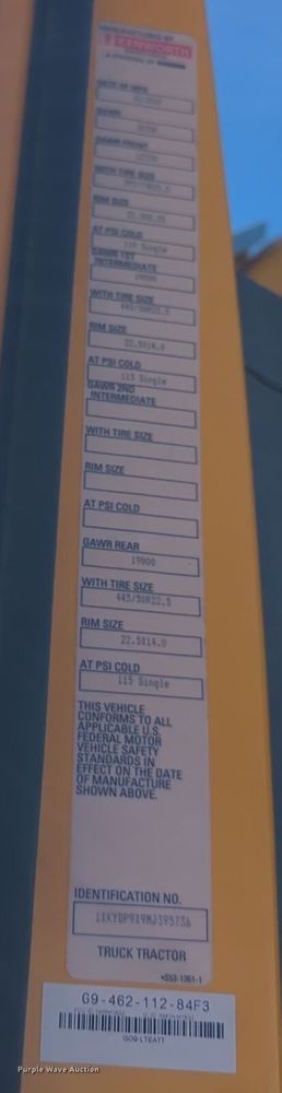 image for item EQ2466 2021 Kenworth T680 semi truck