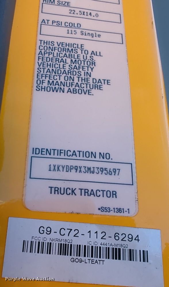 image for item EQ2468 2021 Kenworth T680 semi truck