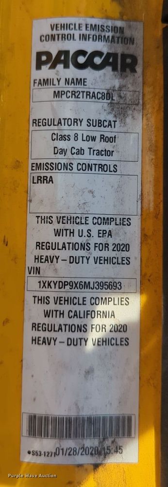 image for item EQ2478 2021 Kenworth T680 semi truck