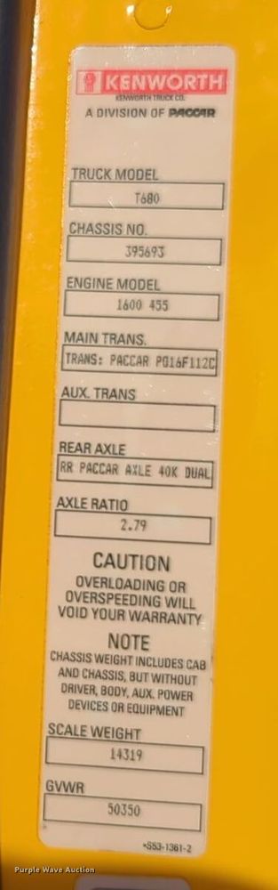 image for item EQ2478 2021 Kenworth T680 semi truck