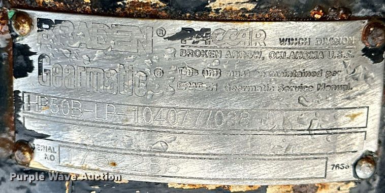 image for item ER8168 Truck winch and parts