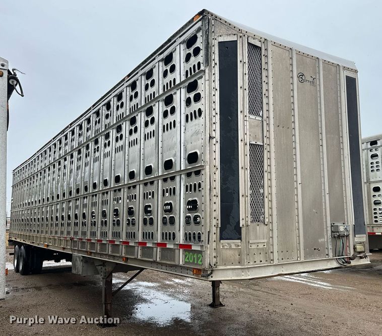 image for item ER8323 2012 Barrett livestock trailer