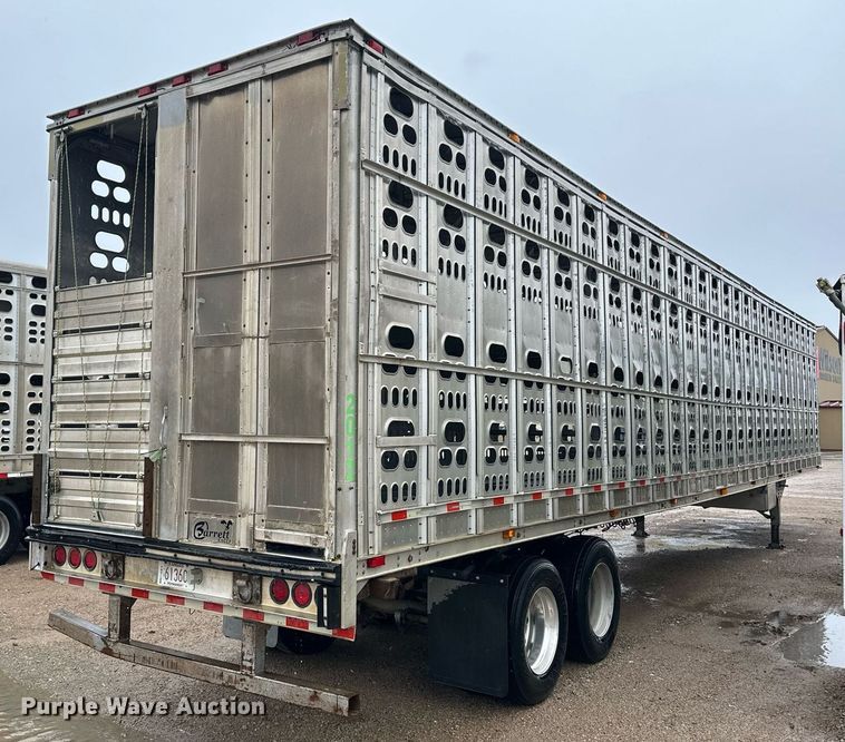 image for item ER8323 2012 Barrett livestock trailer