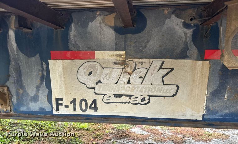 image for item MS9959 1998 Utility Trailer Mfg. FS2CHA flatbed trailer