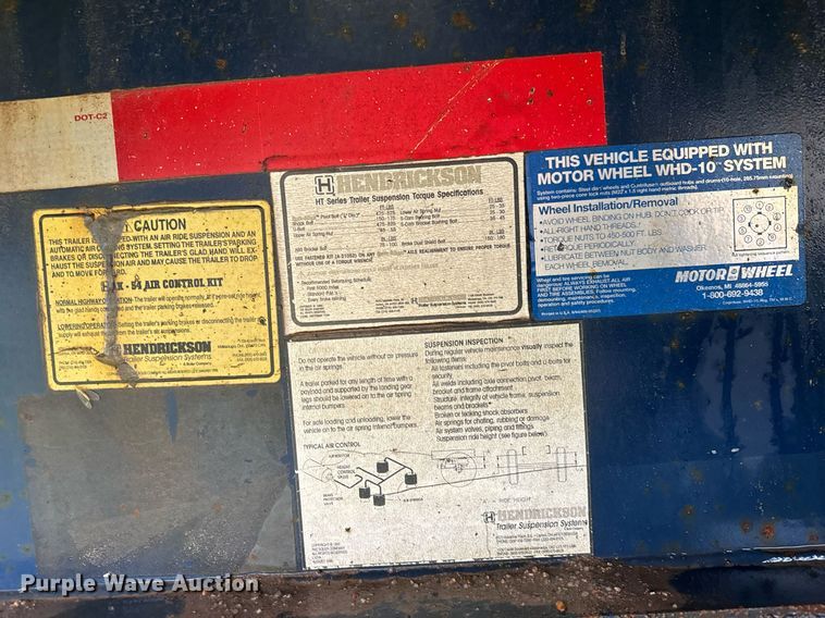 image for item MS9959 1998 Utility Trailer Mfg. FS2CHA flatbed trailer