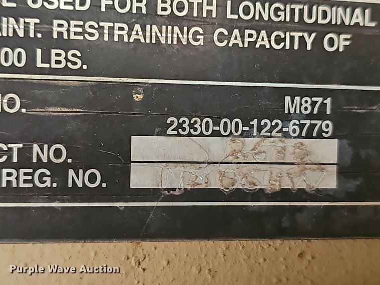 image for item OC9114 1979 Southwest Truck Body Co. M871 flatbed trailer