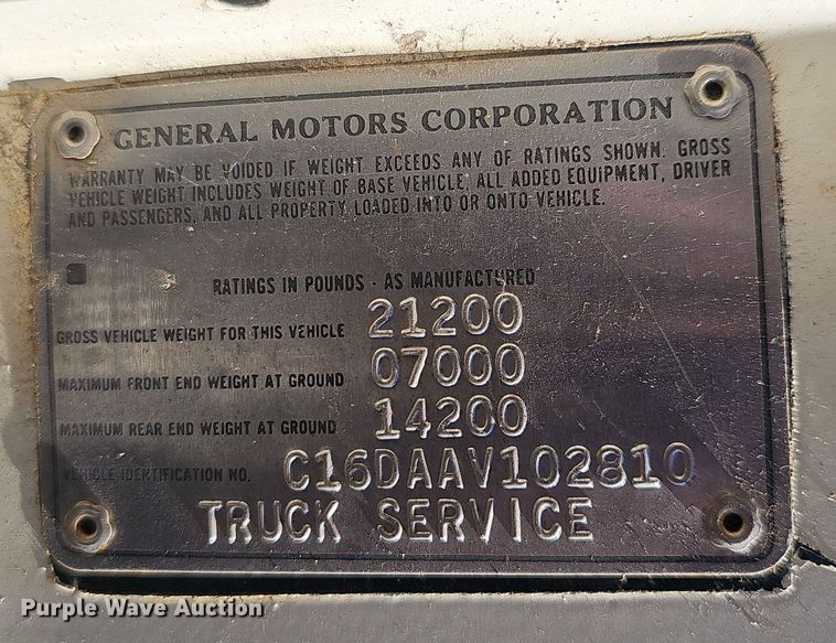 image for item OJ9083 1980 Chevrolet Brigadier  winch truck