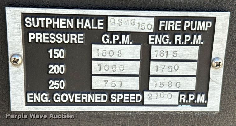 image for item DO0465 1997 Sutphen ladder fire truck