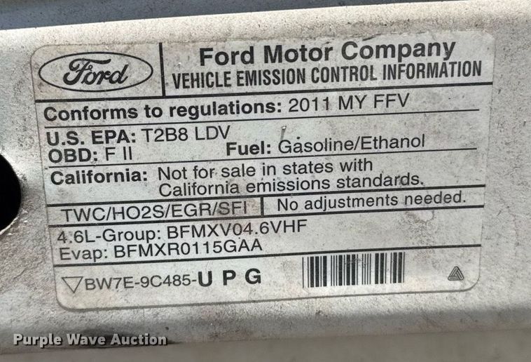 image for item DO7645 2011 Ford Crown Victoria Police Interceptor 