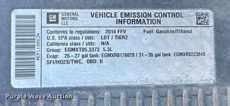 image for item DO7646 2014 Chevrolet Tahoe Police SUV