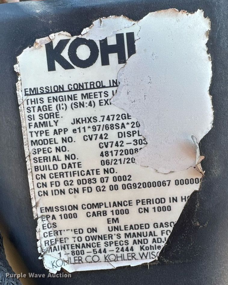 image for item DP5985 Kubota Z725KH ZTR lawn mower