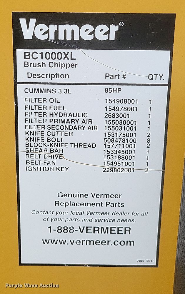 image for item DQ3791 2006 Vermeer BC1000XL wood chipper