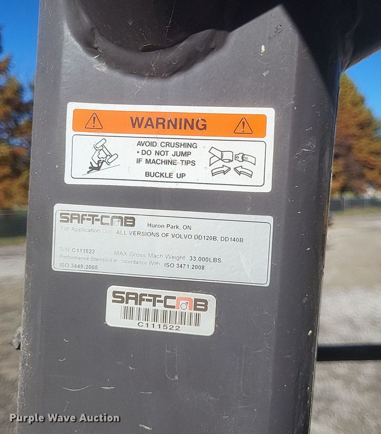 image for item DQ3796 2017 Volvo DD120C double drum vibratory roller