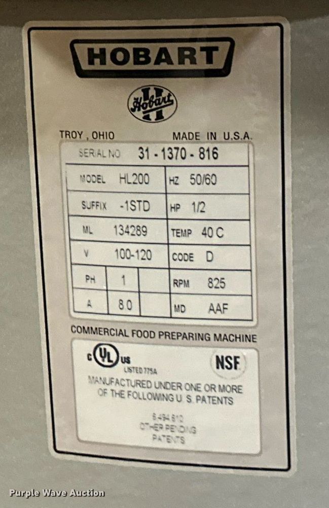 image for item DS3202 (3) Hobart mixers