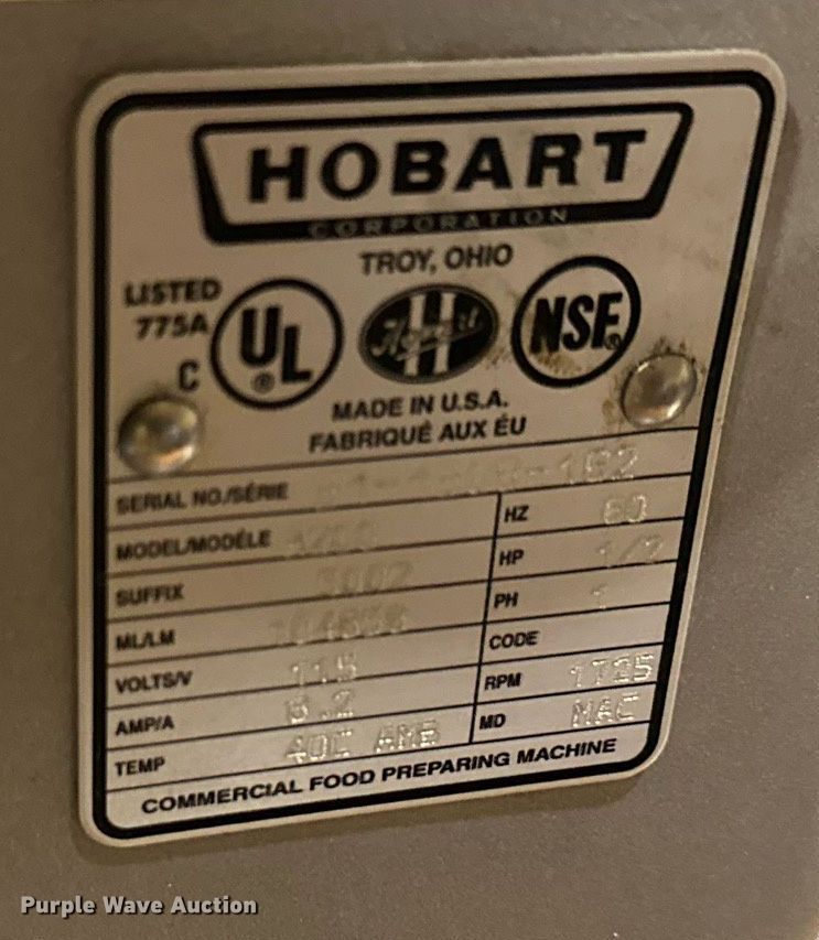 image for item DS3202 (3) Hobart mixers