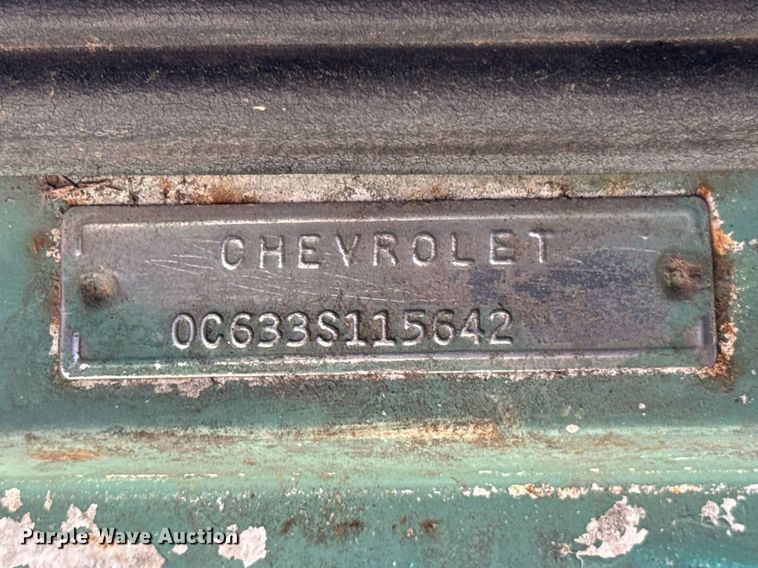 image for item DU9595 1960 Chevrolet C60 dump flatbed truck