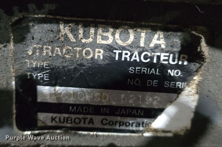 image for item DV0083 Kubota B7610 MFWD tractor