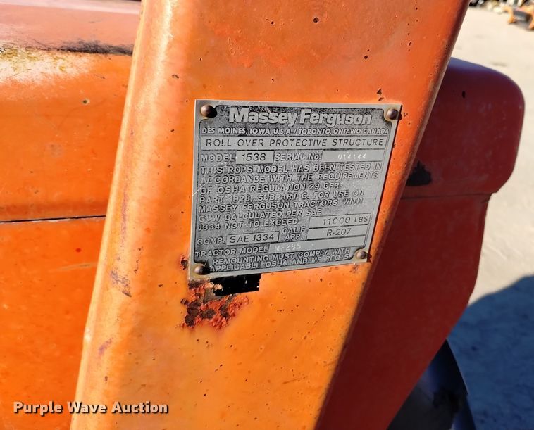 image for item DV6604 1977 Massey Ferguson  285 tractor