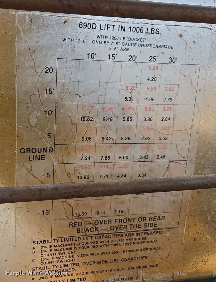 image for item DX1602 John Deere 690D excavator