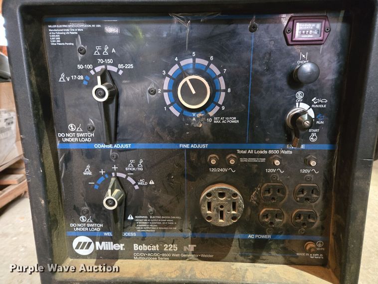 image for item DX1604 Miller Bobcat 225 welder/generator