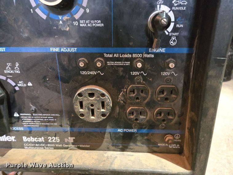 image for item DX1604 Miller Bobcat 225 welder/generator