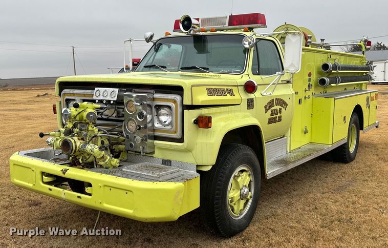 image for item DX3738 1975 Chevrolet C65 pumper fire truck