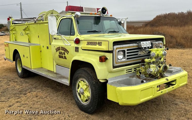 image for item DX3738 1975 Chevrolet C65 pumper fire truck