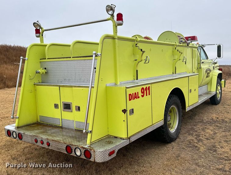 image for item DX3738 1975 Chevrolet C65 pumper fire truck