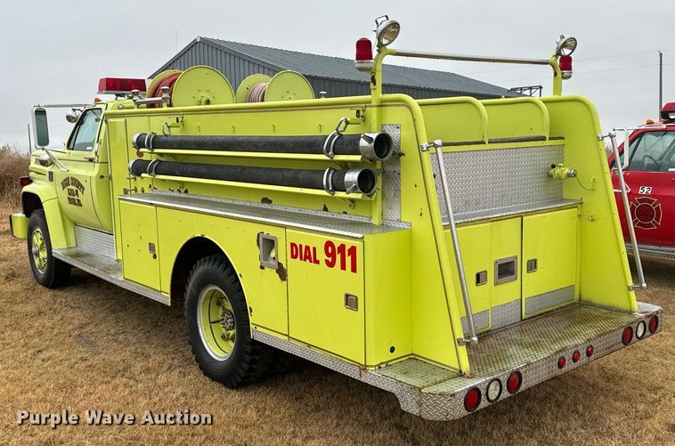 image for item DX3738 1975 Chevrolet C65 pumper fire truck
