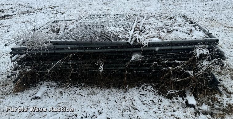 image for item DX3761 Approximately 9 rolls of 6' H chain link fence