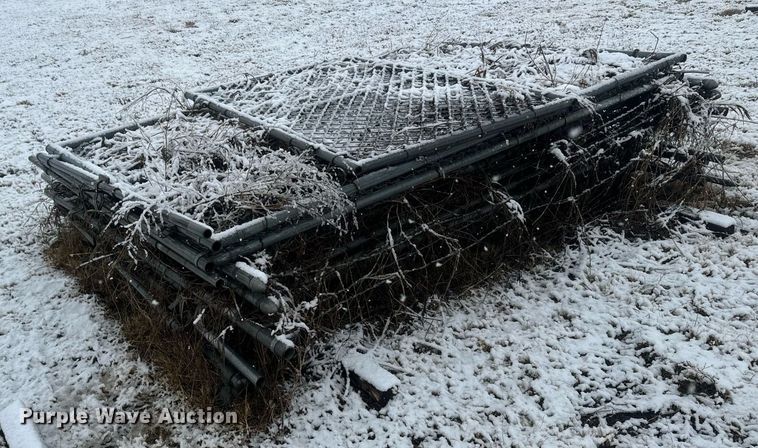 image for item DX3761 Approximately 9 rolls of 6' H chain link fence